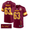 Tyler Biadasz 63 Washington Commanders Super Bowl LIX Champions Patch ‘New Orleans – The Ultimate Showdown’ EMBROIDERED Game Men Jersey – Burgundy