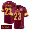 Marshon Lattimore 23 Washington Commanders Super Bowl LIX Champions Patch ‘New Orleans – A Symphony of Sport’ EMBROIDERED Game Men Jersey – Burgundy