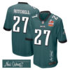 Quinyon Mitchell 27 Philadelphia Eagles Super Bowl LIX Champions Patch ‘New Orleans – The Ultimate Showdown’ EMBROIDERED Game Men Jersey – Midnight Green