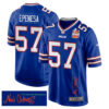 A.J. Epenesa 57 Buffalo Bills Super Bowl LIX Champions Patch ‘New Orleans – The Ultimate Showdown’ EMBROIDERED Game Men Jersey – Royal
