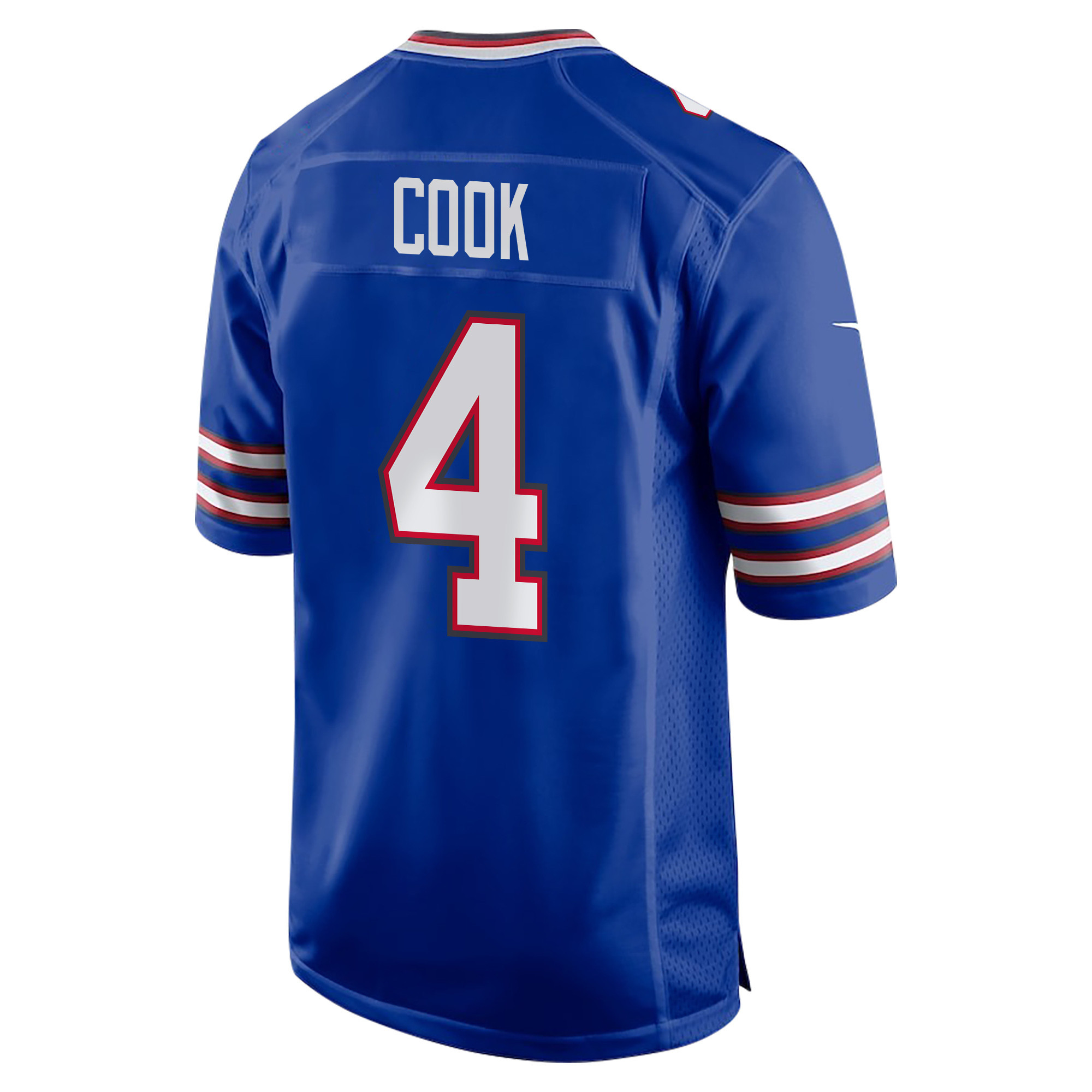 James Cook 4 Buffalo Bills Super Bowl LIX Champions Patch ‘New Orleans – The Ultimate Showdown’ EMBROIDERED Game Men Jersey – Royal - Image 2