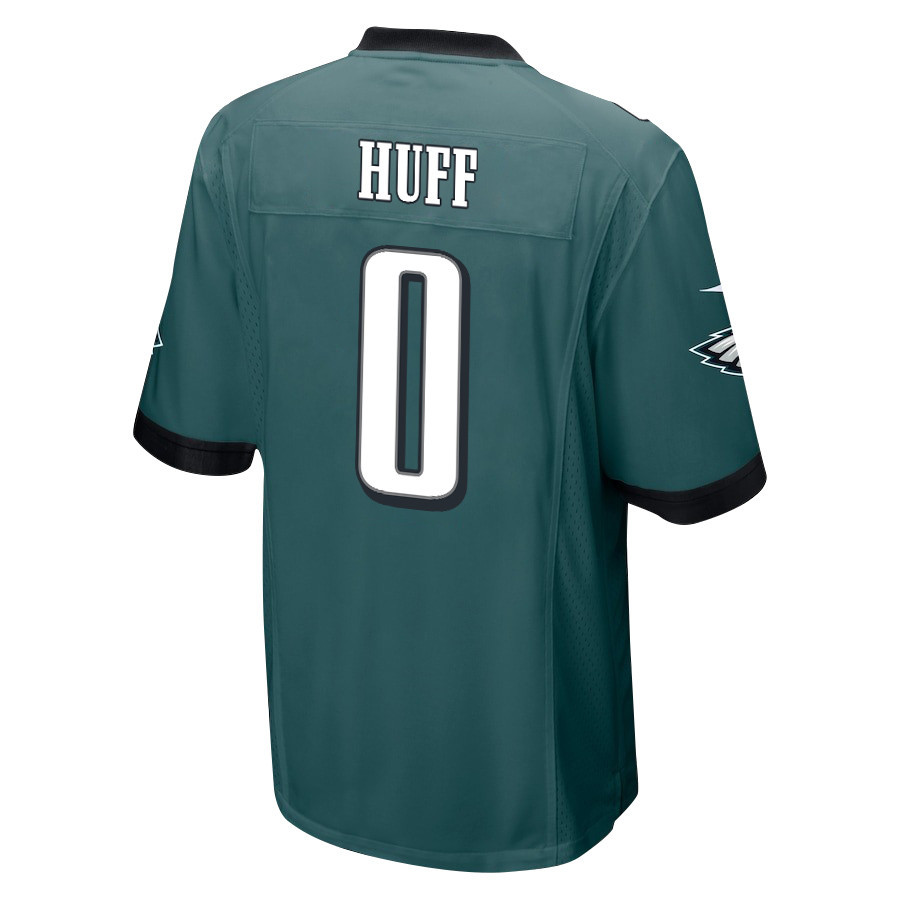 Bryce Huff 0 Philadelphia Eagles Super Bowl LIX Champions Patch ‘New Orleans – The Ultimate Showdown’ EMBROIDERED Game Men Jersey – Midnight Green - Image 2