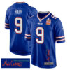 Taylor Rapp 9 Buffalo Bills Super Bowl LIX Champions Patch ‘New Orleans – Where Legends Are Made’ EMBROIDERED Game Men Jersey – Royal