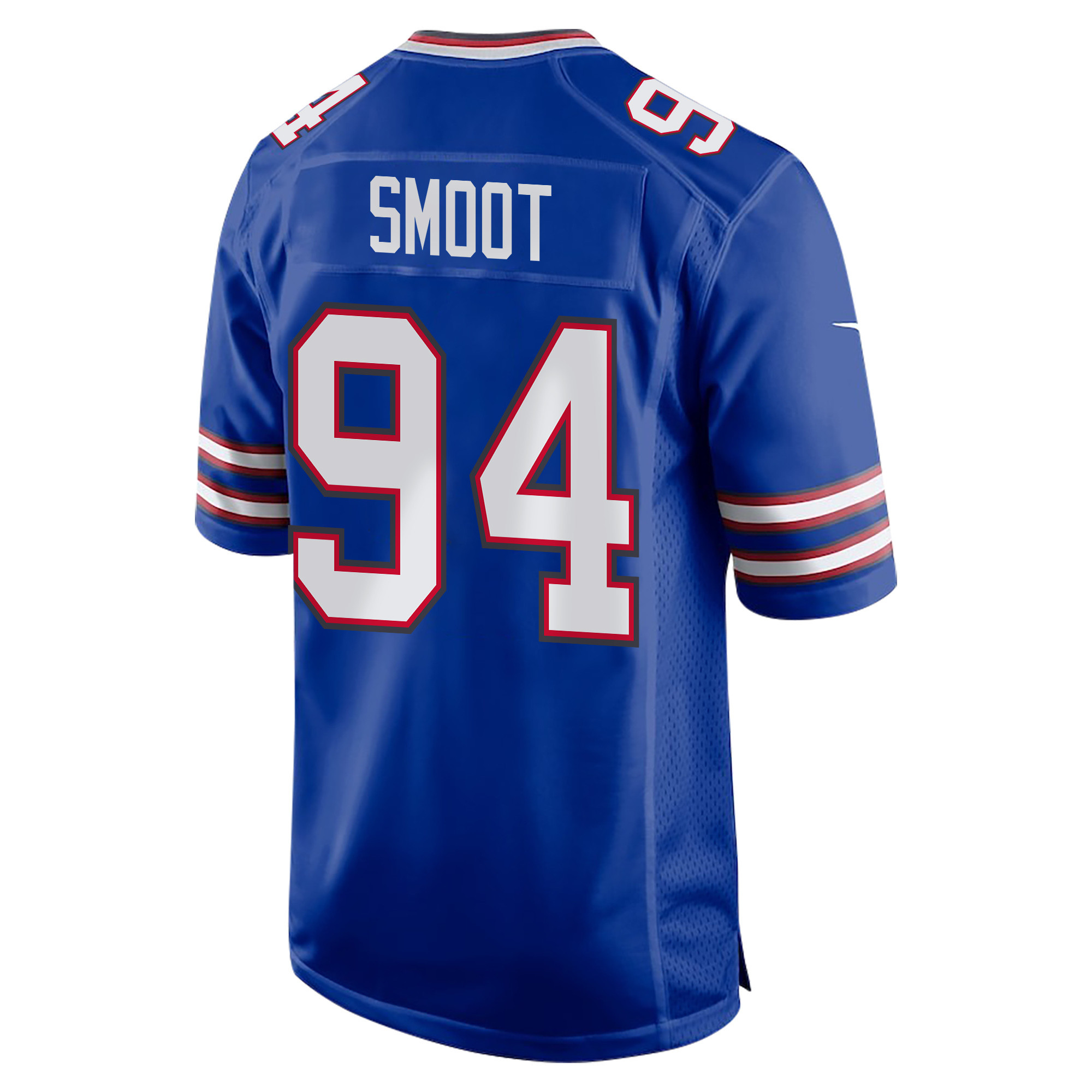 Dawuane Smoot 94 Buffalo Bills Super Bowl LIX Champions Patch ‘New Orleans – Where Passion Ignites’ EMBROIDERED Game Men Jersey – Royal - Image 2