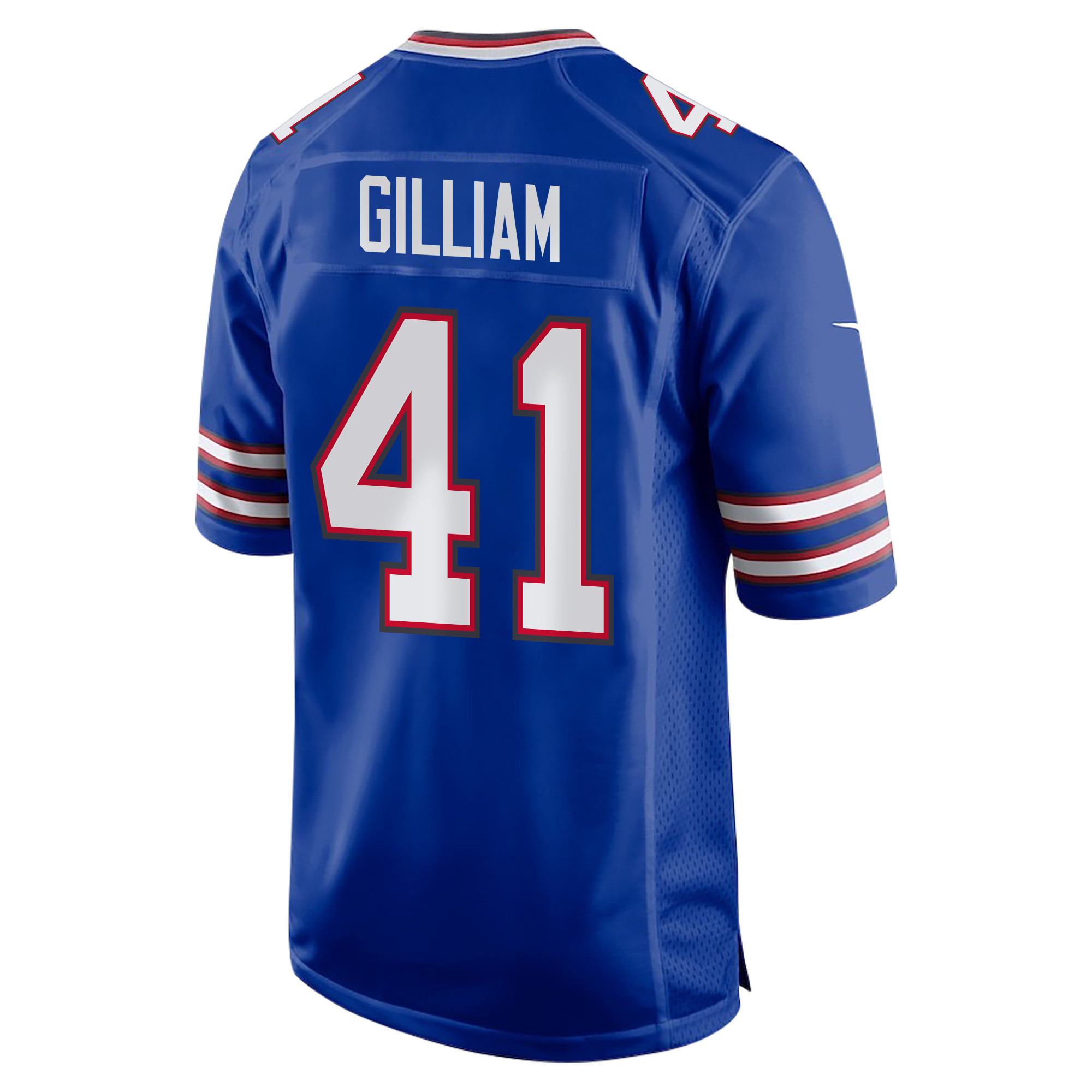 Reggie Gilliam 41 Buffalo Bills Super Bowl LIX Champions Patch ‘New Orleans – Where Passion Ignites’ EMBROIDERED Game Men Jersey – Royal - Image 2