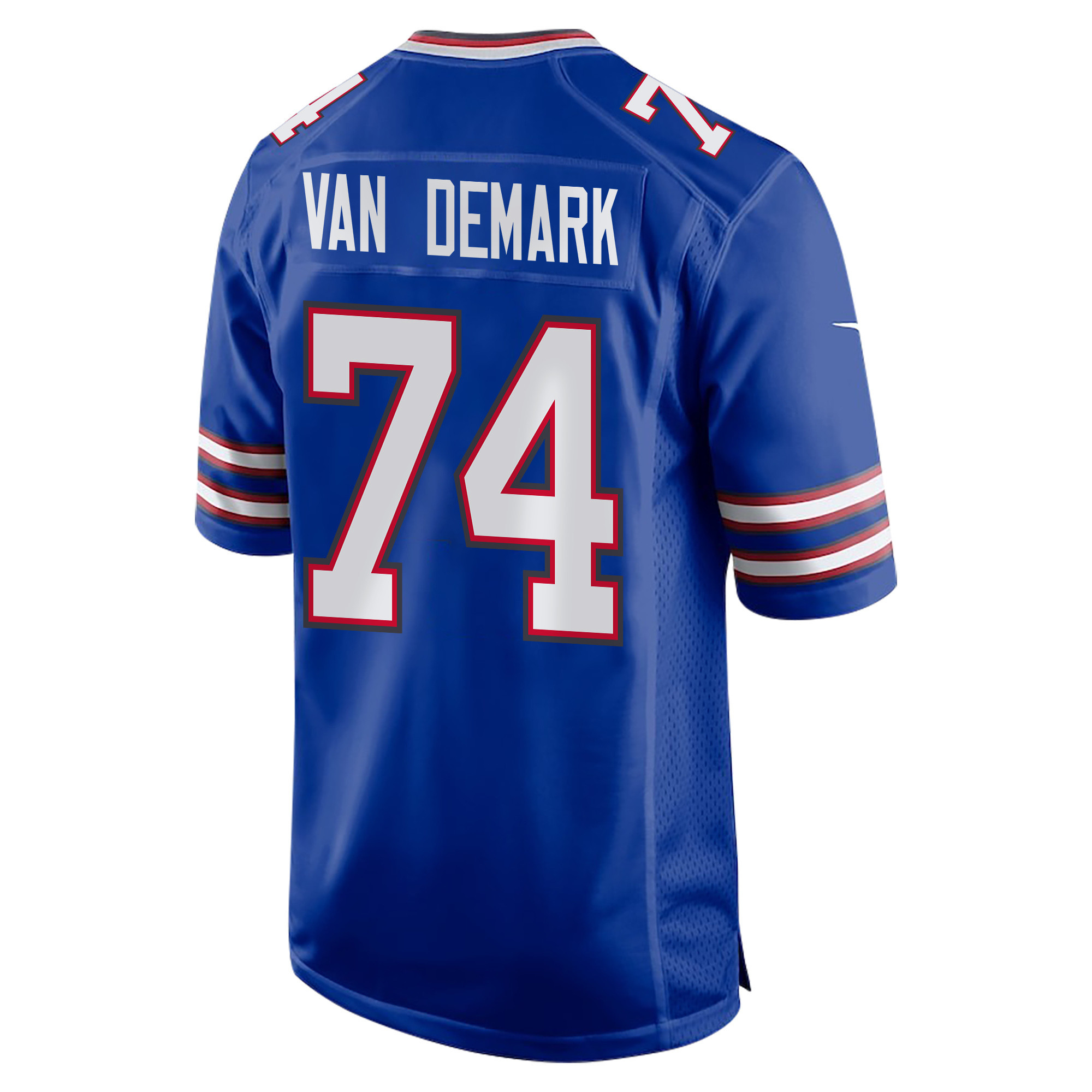 Ryan Van Demark 74 Buffalo Bills Super Bowl LIX Champions Patch ‘New Orleans – Where Legends Are Made’ EMBROIDERED Game Men Jersey – Royal - Image 2