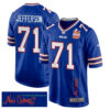 Quinton Jefferson 71 Buffalo Bills Super Bowl LIX Champions Patch ‘New Orleans – The Ultimate Showdown’ EMBROIDERED Game Men Jersey – Royal