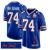 Ryan Van Demark 74 Buffalo Bills Super Bowl LIX Champions Patch ‘New Orleans – Where Passion Ignites’ EMBROIDERED Game Men Jersey – Royal