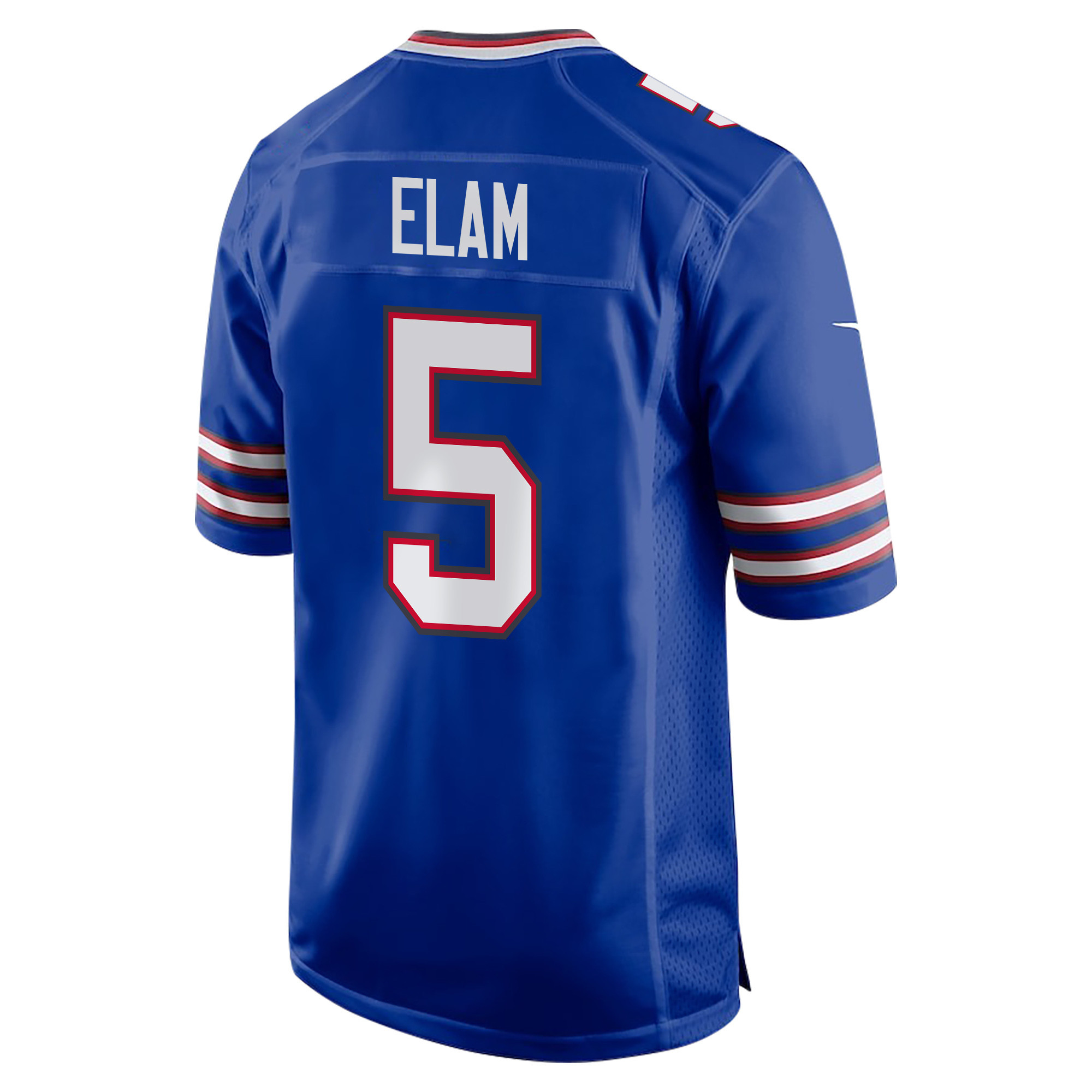 Kaiir Elam 5 Buffalo Bills Super Bowl LIX Champions Patch ‘New Orleans – Where Legends Are Made’ EMBROIDERED Game Men Jersey – Royal - Image 2