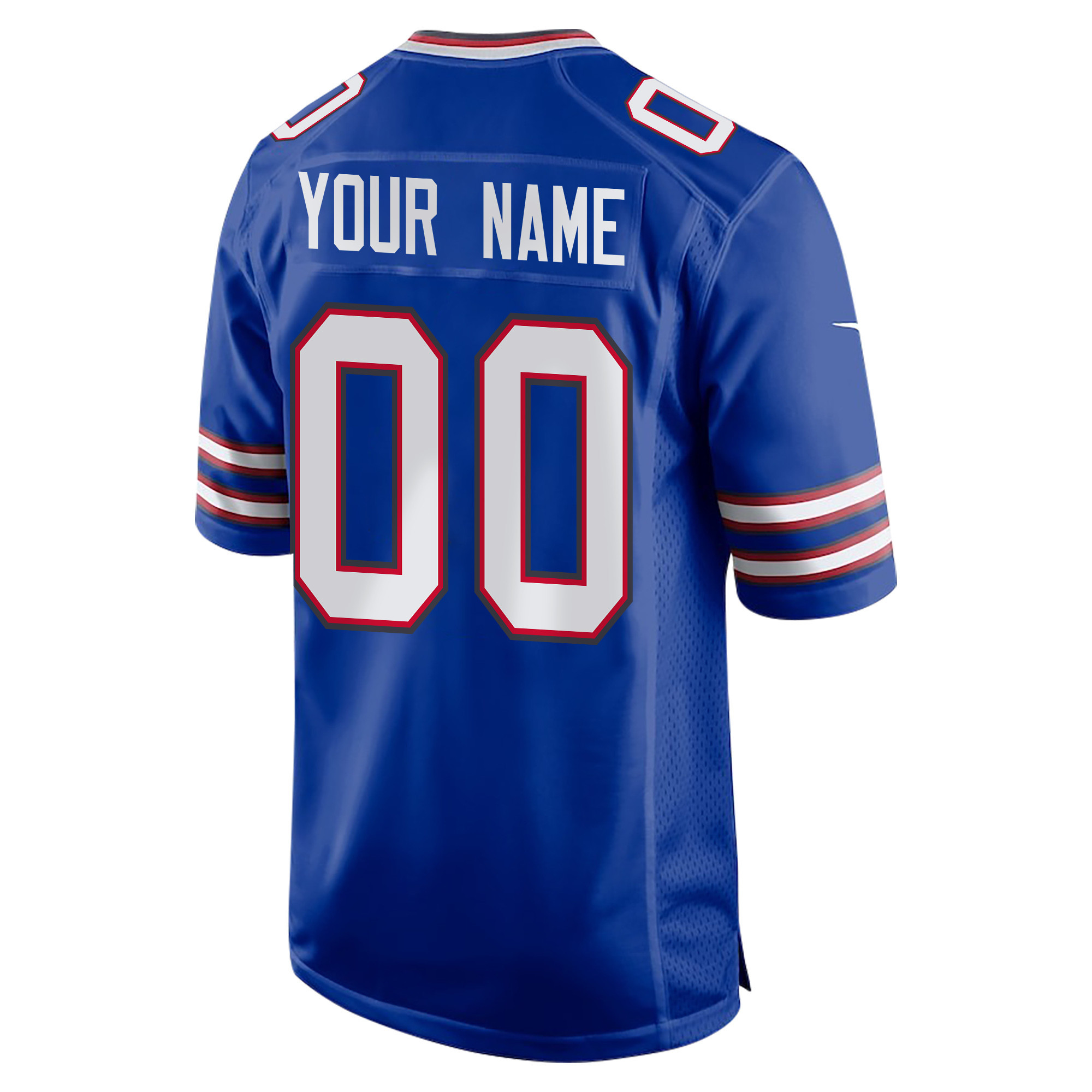Buffalo Bills Super Bowl LIX Champions Patch ‘New Orleans – Where Legends Are Made’ EMBROIDERED Game Men Custom Jersey – Royal - Image 2