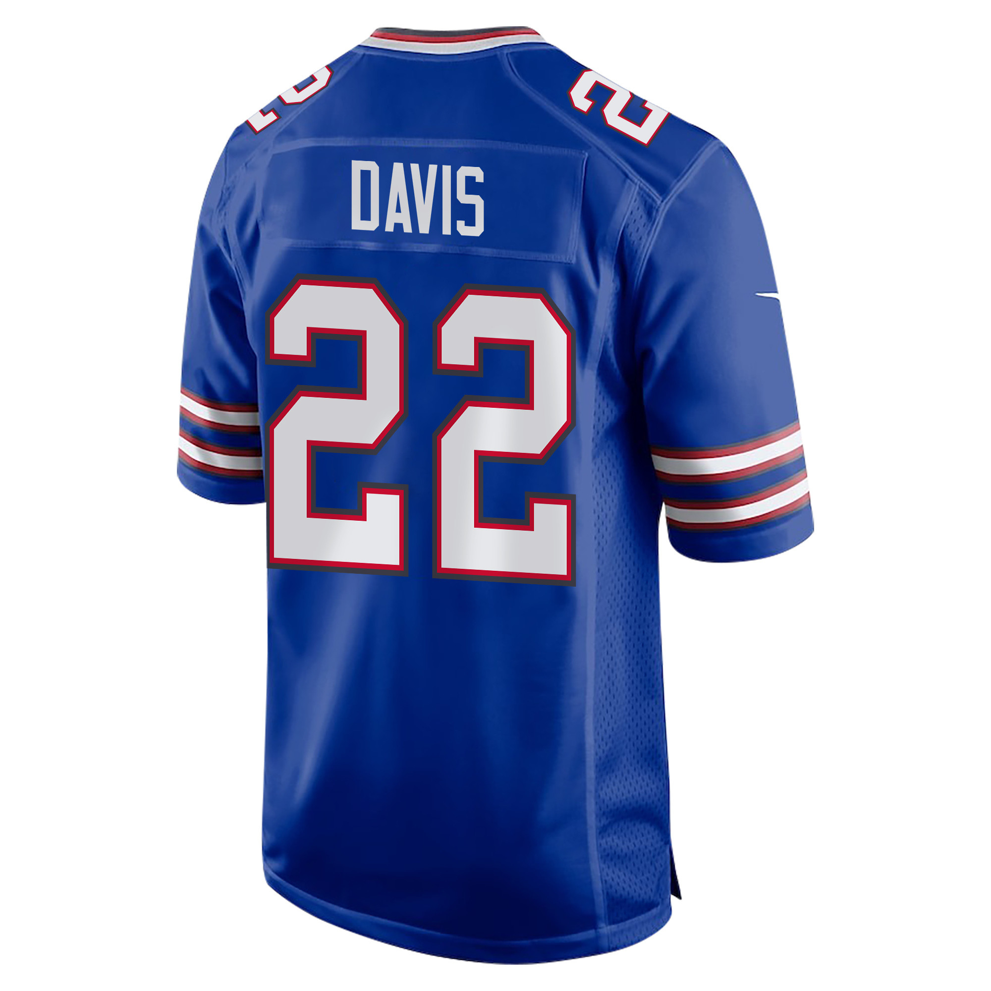 Ray Davis 22 Buffalo Bills Super Bowl LIX Champions Patch ‘New Orleans – The Ultimate Showdown’ EMBROIDERED Game Men Jersey – Royal - Image 2