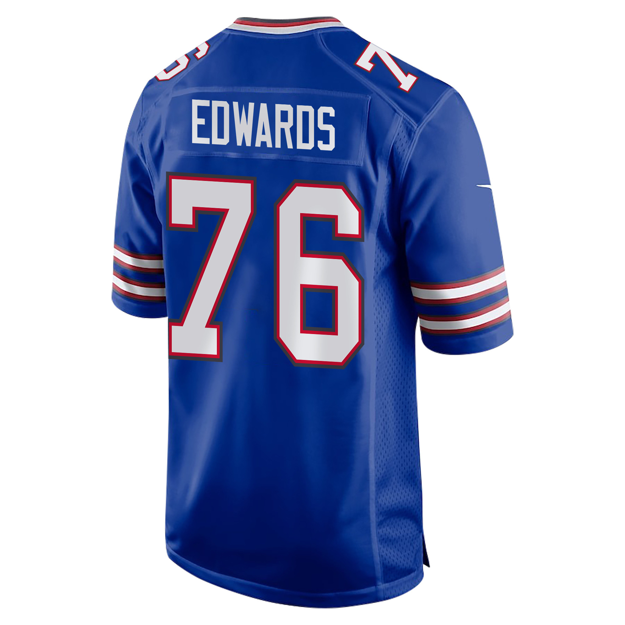 David Edwards 76 Buffalo Bills Super Bowl LIX Champions Patch ‘New Orleans – The Ultimate Showdown’ EMBROIDERED Game Men Jersey – Royal - Image 2