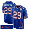 Brandon Codrington 29 Buffalo Bills Super Bowl LIX Champions Patch ‘New Orleans – Where Passion Ignites’ EMBROIDERED Game Men Jersey – Royal