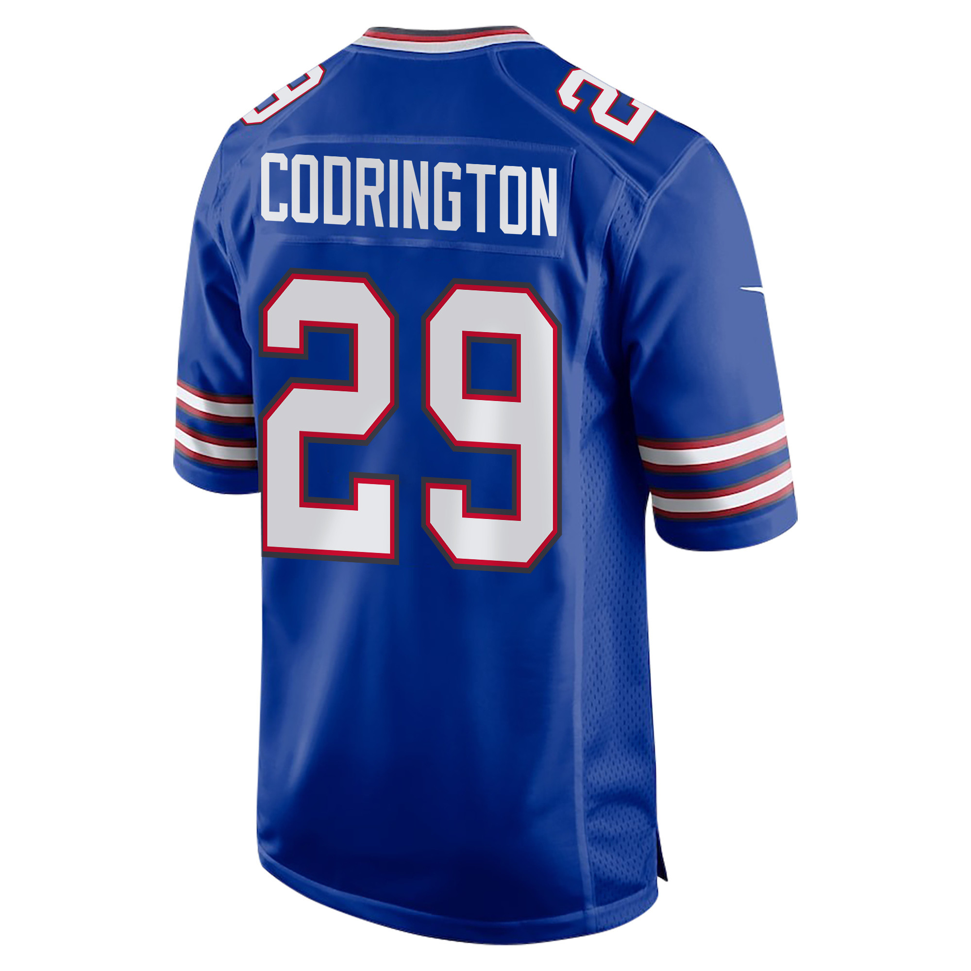 Brandon Codrington 29 Buffalo Bills Super Bowl LIX Champions Patch ‘New Orleans – Where Passion Ignites’ EMBROIDERED Game Men Jersey – Royal - Image 2