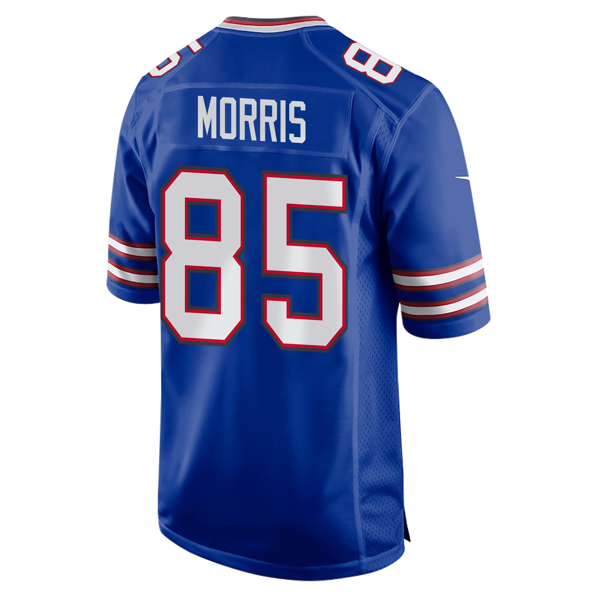 Quintin Morris 85 Buffalo Bills Super Bowl LIX Champions Patch ‘New Orleans – Where Legends Are Made’ EMBROIDERED Game Men Jersey – Royal - Image 2