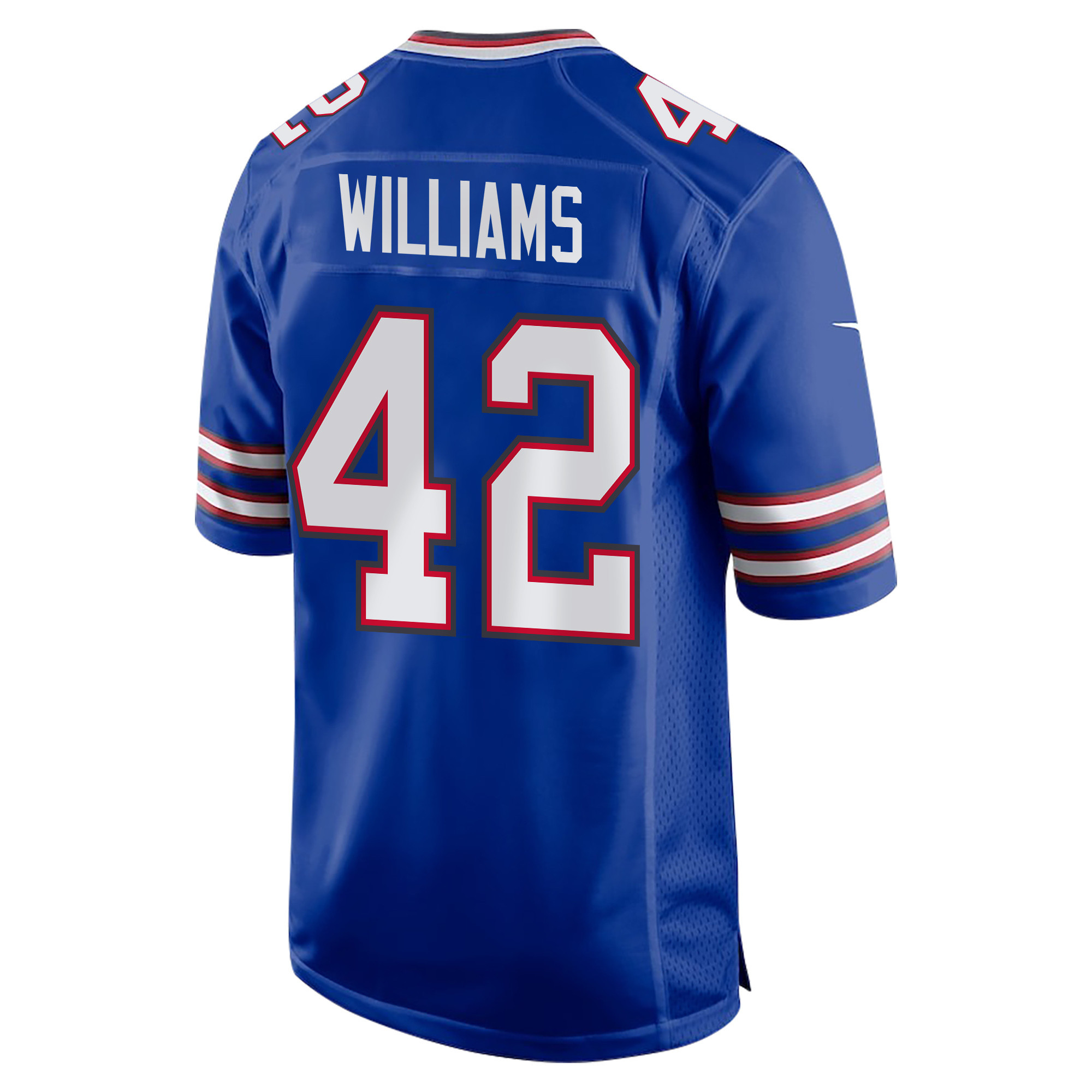 Dorian Williams 42 Buffalo Bills Super Bowl LIX Champions Patch ‘New Orleans – The Ultimate Showdown’ EMBROIDERED Game Men Jersey – Royal - Image 2