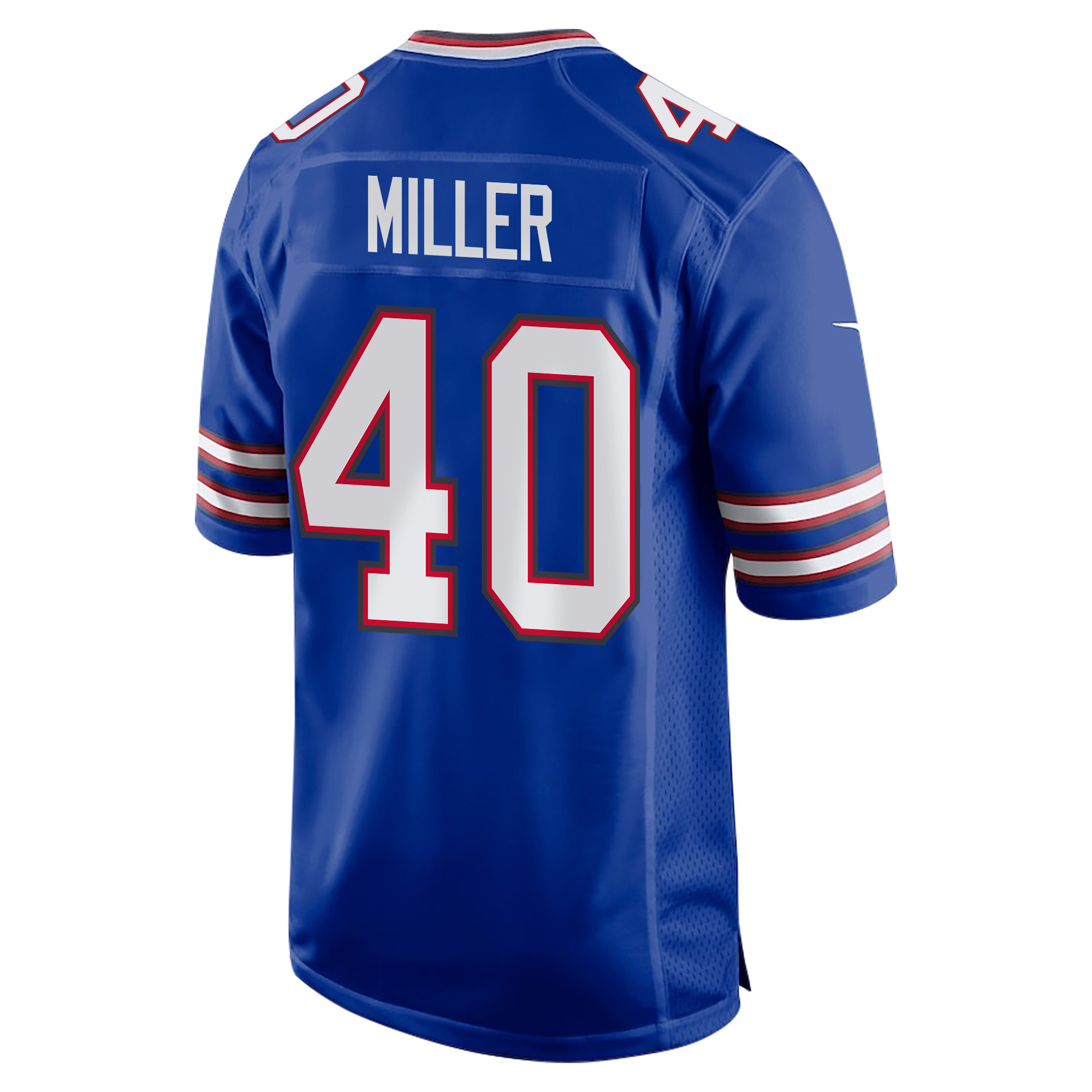 Von Miller 40 Buffalo Bills Super Bowl LIX Champions Patch ‘New Orleans – The Ultimate Showdown’ EMBROIDERED Game Men Jersey – Royal - Image 2