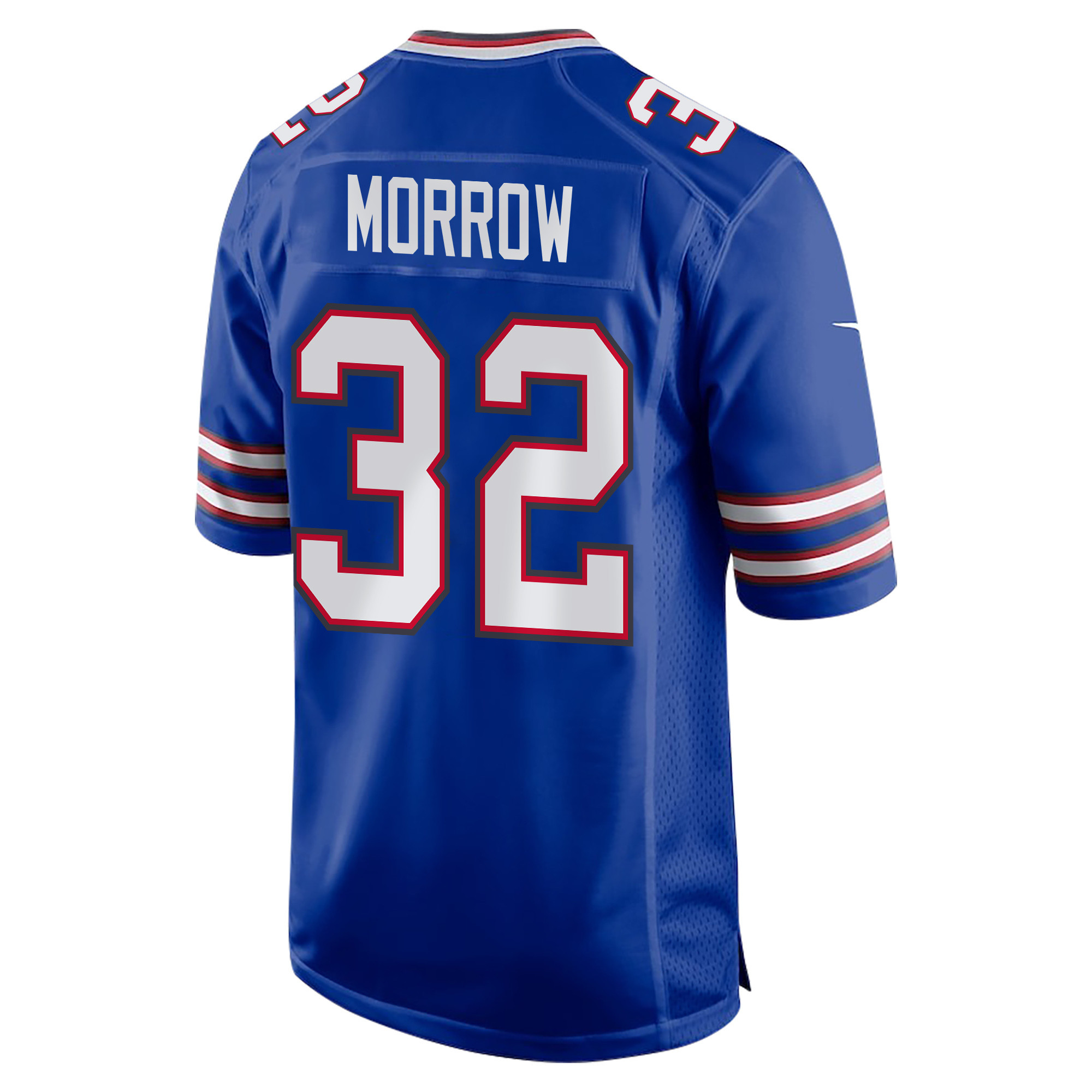 Nicholas Morrow 32 Buffalo Bills Super Bowl LIX Champions Patch ‘New Orleans – A Symphony of Sport’ EMBROIDERED Game Men Jersey – Royal - Image 2