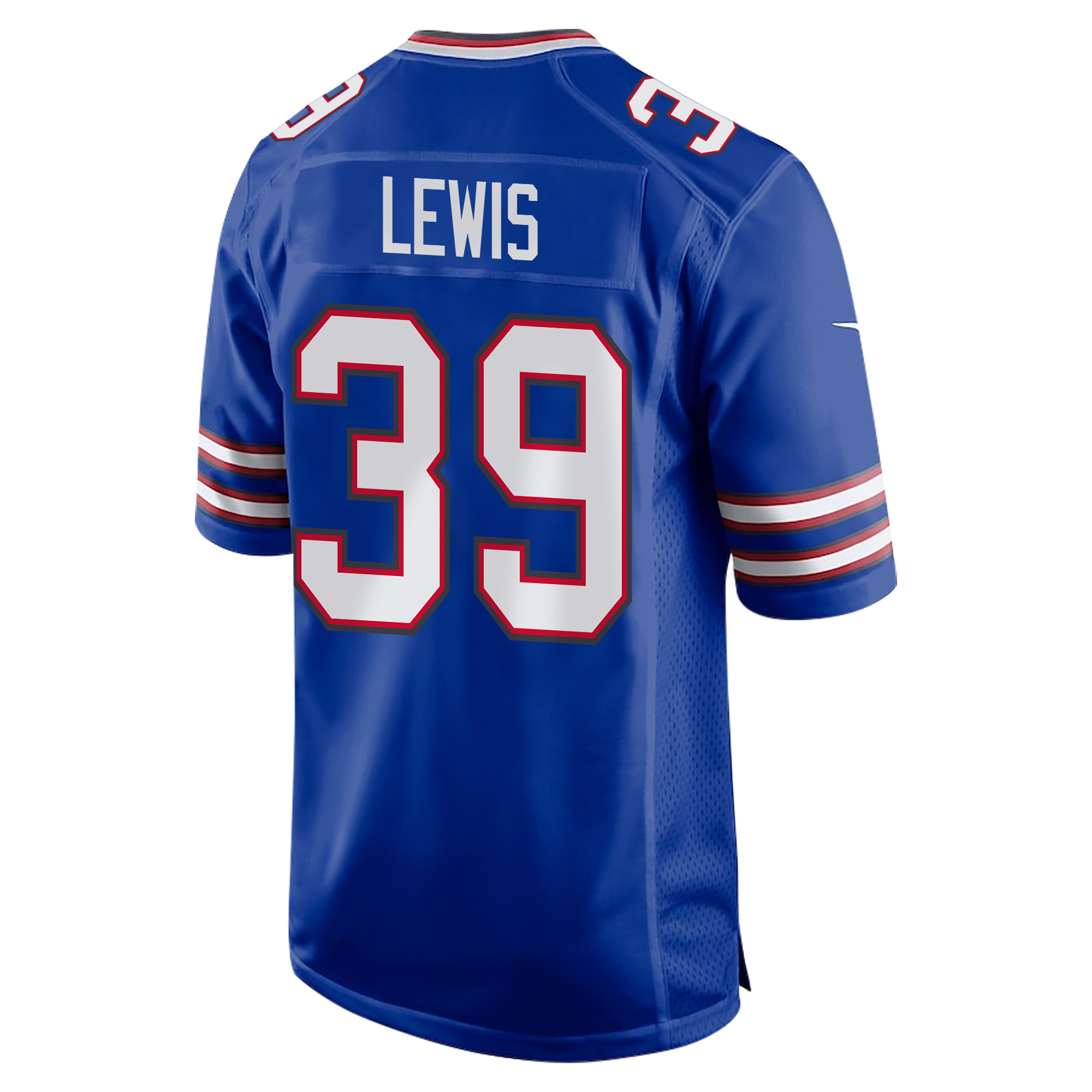 Cam Lewis 39 Buffalo Bills Super Bowl LIX Champions Patch ‘New Orleans – Where Passion Ignites’ EMBROIDERED Game Men Jersey – Royal - Image 2