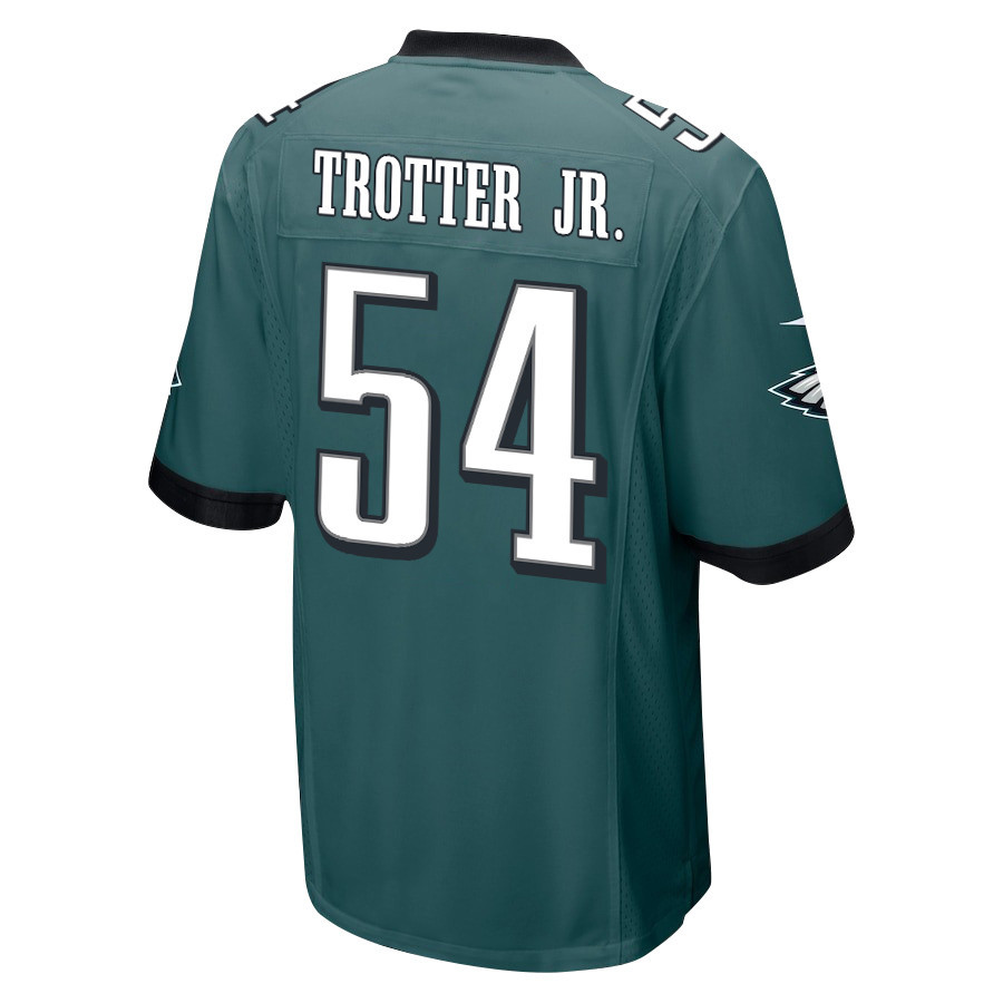 Jeremiah Trotter Jr. 54 Philadelphia Eagles Super Bowl LIX Champions Patch ‘New Orleans – Where Legends Are Made’ EMBROIDERED Game Men Jersey – Midnight Green - Image 2