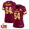 Bobby Wagner #54 Washington Commanders Super Bowl LIX Women’s Jersey – Burgundy