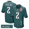 Darius Slay Jr. 2 Philadelphia Eagles Super Bowl LIX Champions Patch ‘New Orleans – Where Legends Are Made’ EMBROIDERED Game Men Jersey – Midnight Green