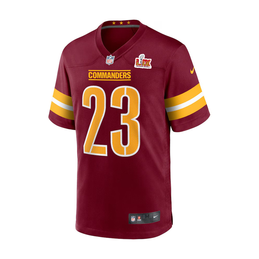 Marshon Lattimore #23 Washington Commanders Super Bowl LIX Jersey – Men’s – Burgundy - Image 2