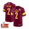 Dyami Brown #2 Washington Commanders Super Bowl LIX Jersey – Men’s – Burgundy