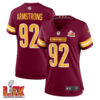 Dorance Armstrong #92 Washington Commanders Super Bowl LIX Women’s Jersey – Burgundy