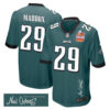 Avonte Maddox 29 Philadelphia Eagles Super Bowl LIX Champions Patch ‘New Orleans – Where Legends Are Made’ EMBROIDERED Game Men Jersey – Midnight Green