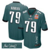 Trevor Keegan 79 Philadelphia Eagles Super Bowl LIX Champions Patch ‘New Orleans – Where Legends Are Made’ EMBROIDERED Game Men Jersey – Midnight Green