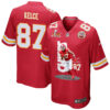 Travis Kelce 87 Kansas City Chiefs Big Yeti Game Men Jersey – Red