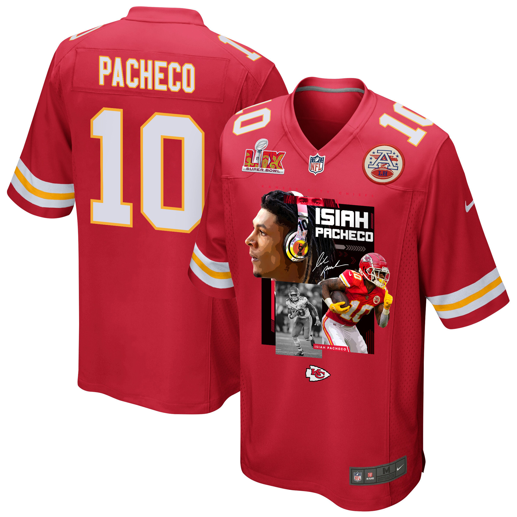 Isiah Pacheco 10 Kansas City Chiefs Pop Up Game Men Jersey – Red