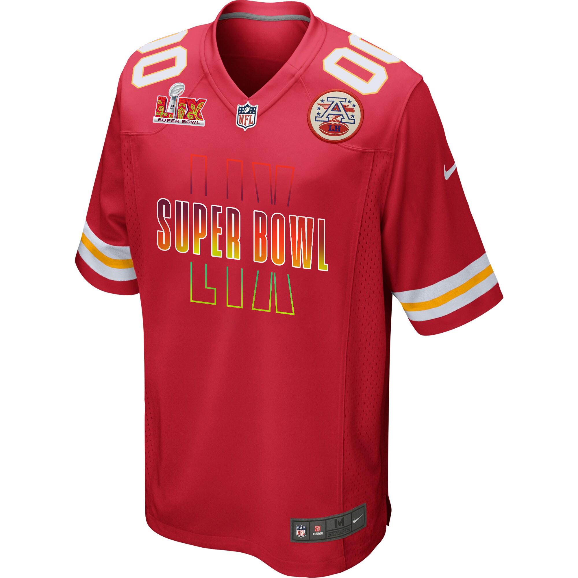 Kansas City Chiefs Super Bowl LIX Game Men Custom Jersey – Red - Image 2
