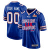 Buffalo Bills Super Bowl LIX Champions V5 Game Men Custom Jersey – Royal