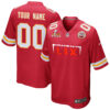 Kansas City Chiefs Super Bowl LIX Champions Simple Style Game Men Custom Jersey – Red