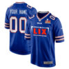 Buffalo Bills Super Bowl LIX Champions Simple Style V2 Game Men Custom Jersey – Royal