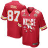 Travis Kelce 87 Kansas City Chiefs From Sea To Shining Kelce Game Men Jersey – Red