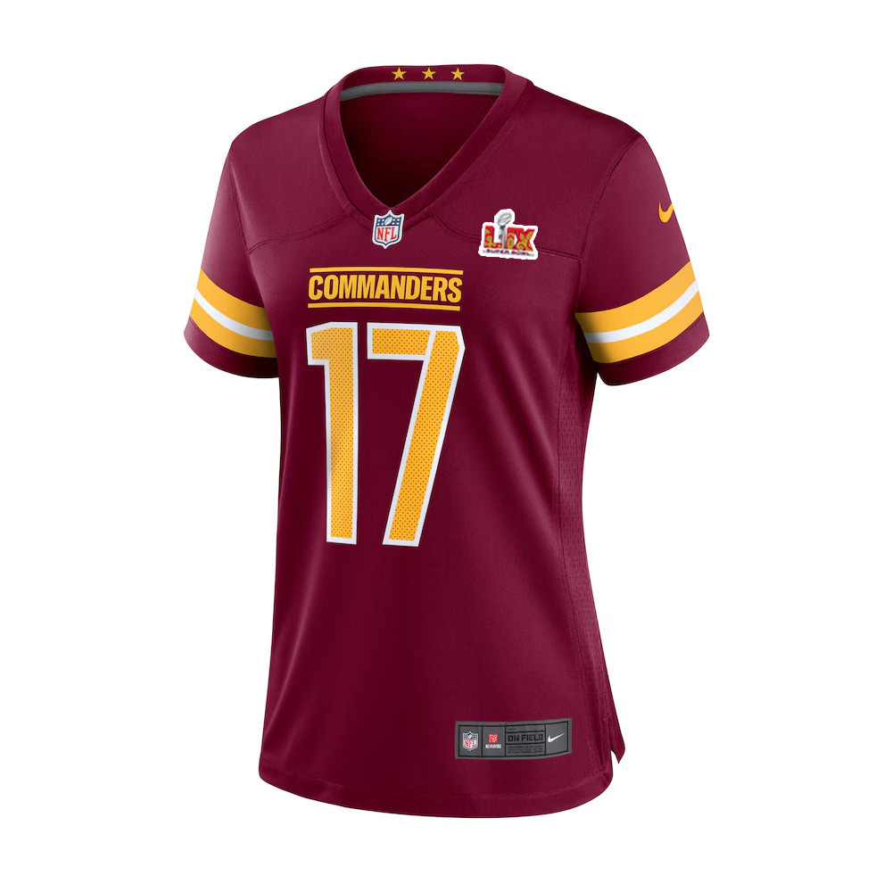 Terry McLaurin #17 Washington Commanders Super Bowl LIX Women’s Jersey – Burgundy - Image 2