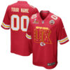 Kansas City Chiefs Super Bowl LIX V2 Game Men Custom Jersey – Red