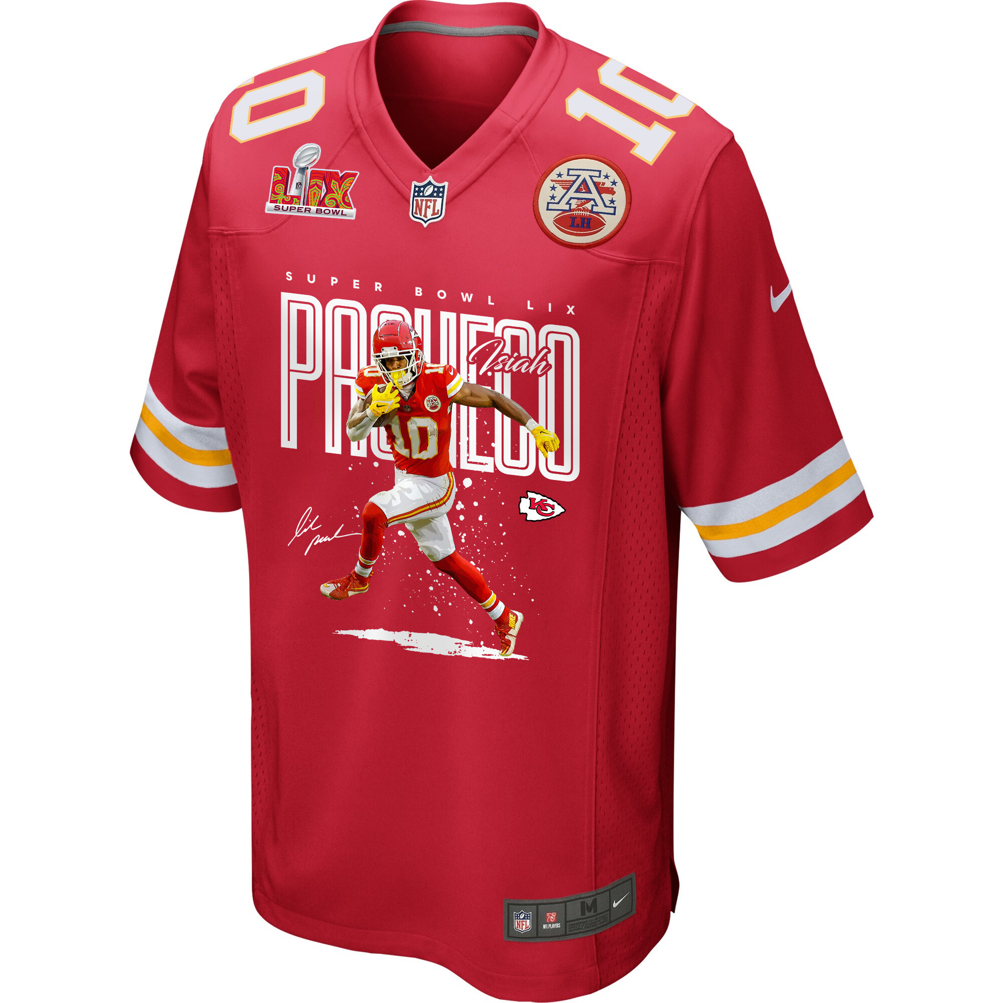 Isiah Pacheco 10 Kansas City Chiefs The Legend Game Men Jersey – Red - Image 2