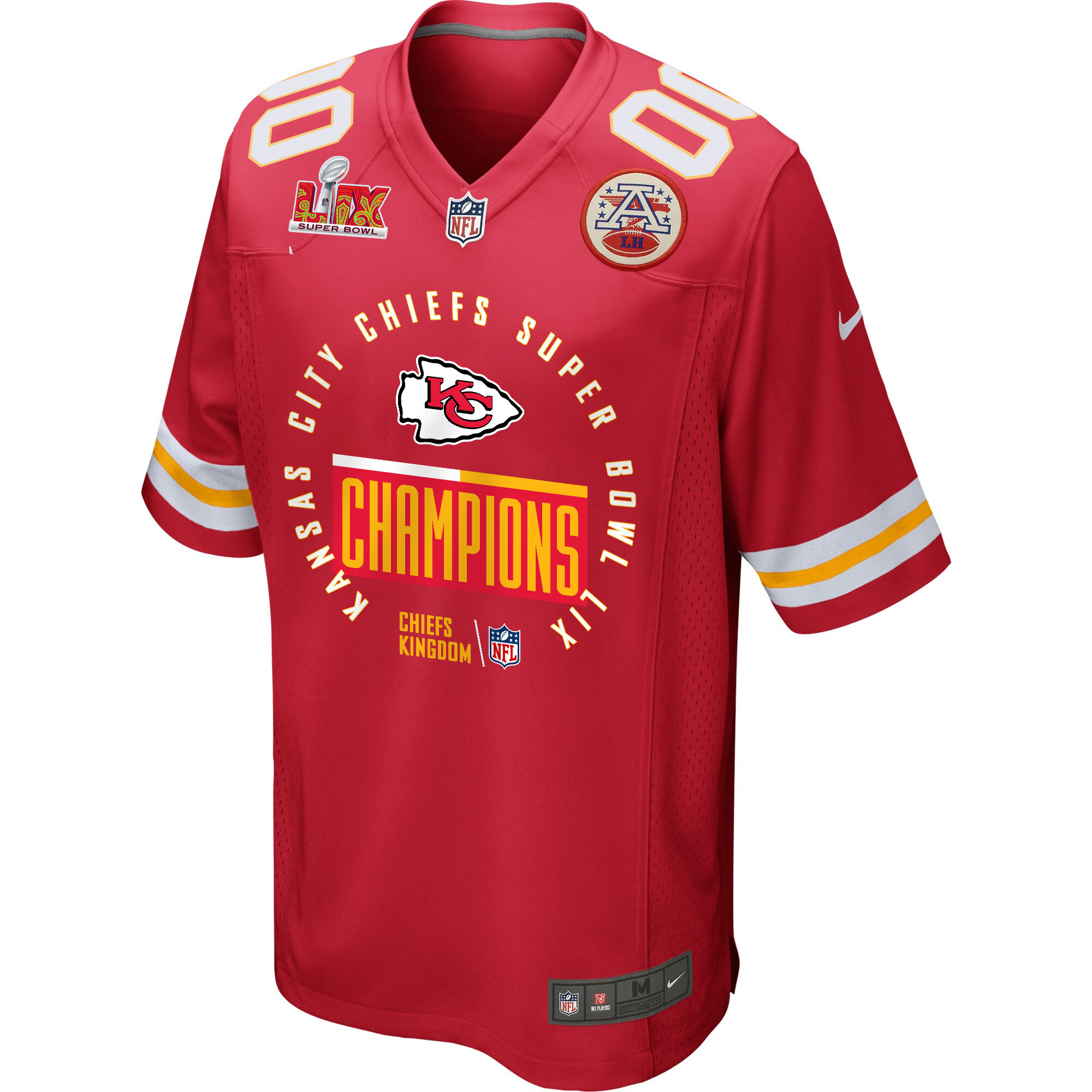Kansas City Chiefs Super Bowl LIX Champions Game Men Custom Jersey – Red - Image 2