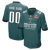 Philadelphia Eagles Super Bowl LIX Champions Ball Game Men Custom Jersey – Midnight Green