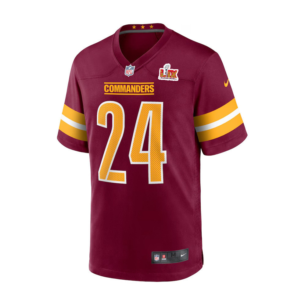 Michael Davis #24 Washington Commanders Super Bowl LIX Youth Jersey – Burgundy - Image 2