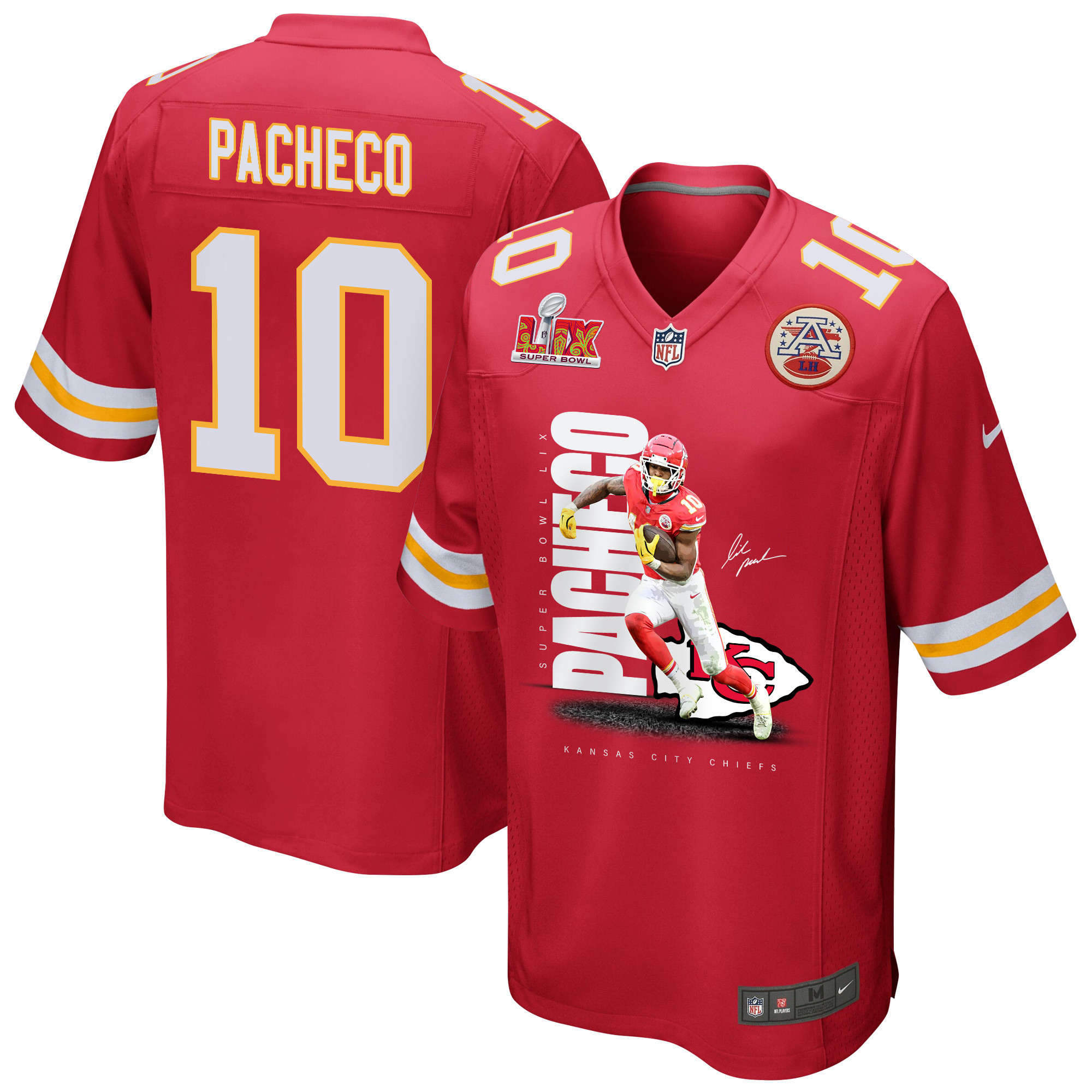 Isiah Pacheco 10 Kansas City Chiefs Pop Game Men Jersey – Red