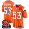 Denver Broncos 3-Time Champions Patch Game Jersey – Al Stitched – Orange – Randy Gradishar Jersey