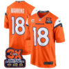 Denver Broncos 3-Time Champions Patch Game Jersey – Al Stitched – Orange – Peyton Manning Jersey