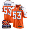 Denver Broncos 3-Time Champions Patch Game Jersey – Al Stitched – Orange Alternate – Randy Gradishar Jersey