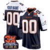 Denver Broncos 3-Time Champions Patch Game Custom Jersey – Al Stitched – Navy Alternate Jersey