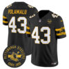 Pittsburgh Steelers Throwback 1933 Patch Vapor Limited Jersey – All Stitched – Black – Troy Polamalu Jersey